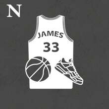 Customized Metal Logos For Football Decor, Basketball Decor, And Rugby Players,Room Decor Gifts For Football , Basketball, And Rugby Enthusiasts, Customized Wall Decorations For Football, Basketball, And Rugby Players, Player Name Logos, Gifts For Football Players, And Sports Wall Paintings Wall Decor Birthday Graduation