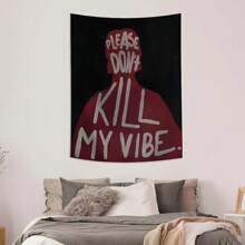 1pc Modern Art Printed Wandtapijt, 1 Stuk Esthetische Wanddecoratie, Ins Stijl, Polyester Wandtapijt, Woondecoratie Voor Woonkamer, Slaapkamer, Kantoor, Slaapzaal, Feest, Rechthoekige Keuken Wandkleed Met Draperend Effect, Wordt Geleverd Met 3 Muurspijkers En 2 Clips