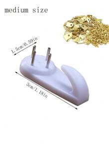 100 pièces Anneaux en D triangulaires, quincaillerie pour cadre photo, boucles de suspension triangulaires avec vis incluses pour la décoration murale de peinture sur canevas