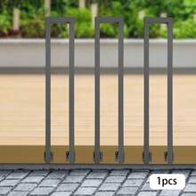 SENDERPICK Ringhiera per scale esterne, corrimano interno, ringhiera per scale esterne, nera, a forma di U, corrimano laterale, barra di supporto per soffitta/corridoio, ringhiera decorativa moderna (H*W) 85 * 20 cm