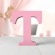 1pc Wooden Decorative Item, Letter Design Home Decor Craft Gifts Birthday Graduation