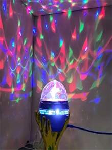 1 pieza Luz de proyección de aurora giratoria LED, con patrones multicolor y control remoto, proyector de estrellas y galaxia, luz nocturna para dormitorio, proyector de ondas, proyector de estrellas, para teatro en casa, campamento, decoración de boda, luz nocturna romántica