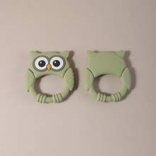 Mordedor de silicona con forma de búho lindo para bebés, juguete de dentición para desarrollar la capacidad de agarre - Multicolor - Ver 11