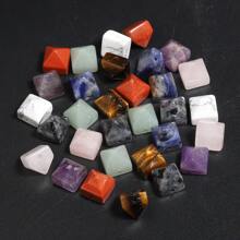 3 件 10x10x10mm 天然石金字塔珠 - 玫瑰石英、紫水晶、虎眼散珠隔珠，用于制作珠宝 DIY 手链项链，非常适合工艺爱好者和礼物创意 - Beads - 查看 6