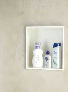 不锈钢嵌入式淋浴壁龛，哑光黑色，用于浴室储物，无需瓷砖 - 彩色 - 查看 5