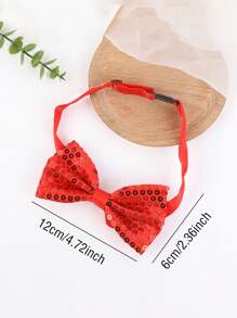 Sequin Bow Tie, Children's Stage Performance Party Bow Tie, Little Host Bow Tie, Student Bow Tie