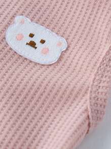 1pc Pet Dog T-Shirt Vest, Cute Bear Decor, Fashionable Vest For Medium & Small Sized Dogs And Cats - Pink - View 9