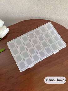 Organizador de joyas con 56/28/4/1-compartimentos con tapa transparente, caja de almacenamiento de joyas desmontable y multifuncional para anillos, aretes, arte de uñas, anti-oxidación, gran capacidad, adecuada para organizadores de joyas, expositores de joyas, coleccionistas de joyas, regalos navideños, artículos esenciales de viaje y artículos esenciales navideños