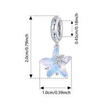 WOSTU 1 pièce Série Océan unicolore 925 Argent Sterling Tortue Poulpe Méduse Hippocampe Charm Convient Bracelet Original DIY Accessoires Bijoux Été