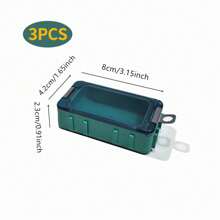 Angelköderbox, wasserdichter tragbarer Organizer mit Angelzubehör-Set - 3 Stücke/5 Stücke Mini Utility Köder Angelbox, Behälter für Forellen