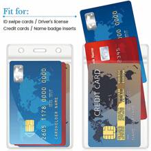 1pc Transparent Waterproof PVC Card Sleeve, Work Card Sleeve With Hanging Rope, Vertical Chest Card Sleeve, Hanging Rope School Card Sleeve, Factory Card Sleeve - Multicolor - View 5