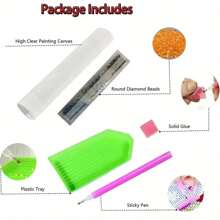 Bộ tranh kim cương 5D DIY, Nghệ thuật hoa nở, Màu sắc rực rỡ, Thiết kế độc đáo. Vải kim cương tròn, Khoan đầy đủ. Thích hợp cho trang trí tường nhà, phòng ngủ, lối vào, phòng học, phòng tắm và là món quà tuyệt vời - Nhiều màu - Xem 8