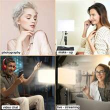 Flashes externes et lumières selfie pour téléphone pour iPhone, téléphone Android. Lumière LED avec trépied flexible et support pour téléphone. Convient pour la photographie, l'enregistrement vidéo, les appels zoom, les selfies, les activités extérieures, les interviews, la diffusion en direct, le vlogging