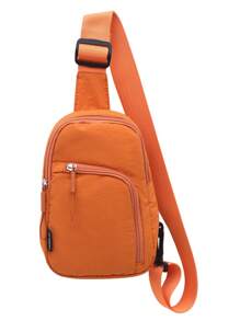 Same Gender Design Couple Style Bag, Simple And Lightweight Mobile Phone Backpack, Leisure Crossbody Bag, Large Capacity Multi-Layer Chest Bag, High Quality Waterproof Nylon Material, Suitable For Daily Commuting To Go Shopping And Carry On Mini Bag