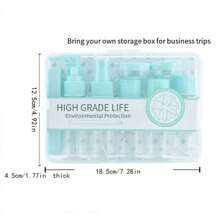 Set de 6/10/11 piezas de botellas/contenedores de viaje reutilizables, surtido versátil, a prueba de fugas, adecuado para gel de ducha, champú, cuidado de la piel, cosméticos, artículos esenciales de viaje, de vuelta a la escuela