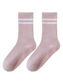 1 Paar Damen Grip Pilates Socken, rutschfeste Yoga Lässig Socken, geeignet für Barre Fitness, medizinisch lange Strumpfhosen Socken