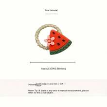 60-100pcs/Set Girls Cartoon Animal, Flower, Fruit Design Hair Bands, Hair Scrunchies, Korean Style Cute Mini Decorative Hair Accessories Set, Festival Gift Home Bathroom Decor Summer Back To School