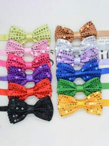 Sequin Bow Tie, Children's Stage Performance Party Bow Tie, Little Host Bow Tie, Student Bow Tie
