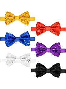 Sequin Bow Tie, Children's Stage Performance Party Bow Tie, Little Host Bow Tie, Student Bow Tie