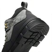 Hiking Boots Plus Size Men's Classic Steel Toe & Puncture Proof Safety Shoes Comfy Non Slip Durable Industrial & Constructional Footwear - 黑色 - 查看 4