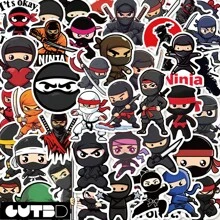 SCXXBSW 50pcs Cartoon Fun Graffiti Stickers Self-Adhesive Desktop Phone Cases Notebook Waterproof Stickers - Multicolor - View 11