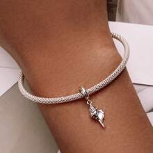 WOSTU 1 pièce Série Océan unicolore 925 Argent Sterling Tortue Poulpe Méduse Hippocampe Charm Convient Bracelet Original DIY Accessoires Bijoux Été