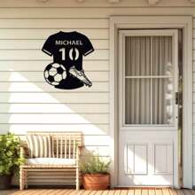 Customized Metal Logos For Football Decor, Basketball Decor, And Rugby Players,Room Decor Gifts For Football , Basketball, And Rugby Enthusiasts, Customized Wall Decorations For Football, Basketball, And Rugby Players, Player Name Logos, Gifts For Football Players, And Sports Wall Paintings Wall Decor Birthday Graduation