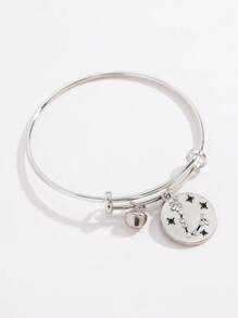 1 Stück modisches Sternzeichen-Scheiben-Armband, minimalistisches Design, geeignet als Geburtstags-/Erinnerungsgeschenk für weibliche Freunde und Familie