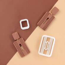 Set de 2 cortadores de arcilla en forma cuadrada, cortadores de arcilla polimérica en forma de rosquilla, cortadores de arcilla en forma rectangular para pendientes, set de cortadores de arcilla en forma de buzón, para hacer pendientes y kits de joyería