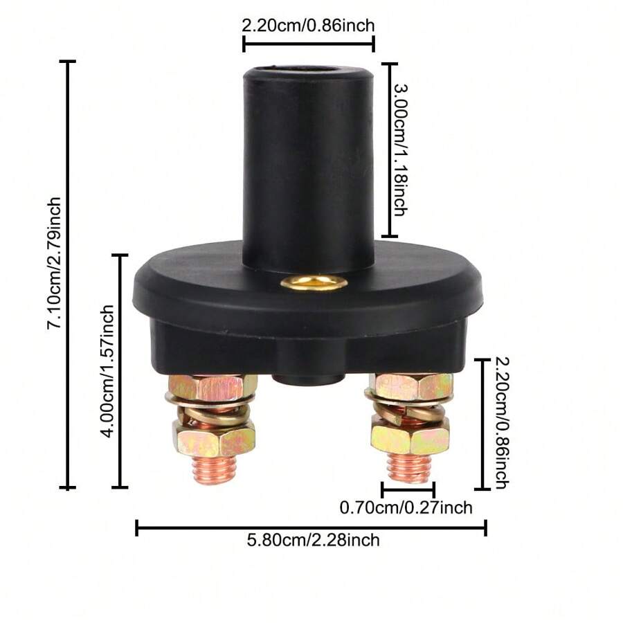 Boat Battery Switch 2Pack Battery Disconnect Switch 12V?48V Power Cut Off Kill Isolation Rotary Switch For Cars Boats Rvs 12 48v Battery Switch