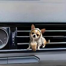 1PC Car Puppy Vent Aromatherapy Clip, 19 Puppy Options To Choose From, Acrylic Material Car Waterproof Decoration, Cute Car Interior Decoration - 1pc Multicolor - View 26