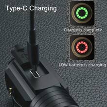 1pc Mini Portable Multifunctional Hat Clip Flashlight With 3 Modes, Bright Light, Magnetic Absorption, Hammer For Self-Defense, Aluminum Alloy Material, Suitable For Outdoor Adventures, Car Emergency Use