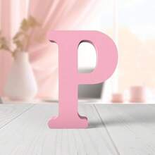 1pc Wooden Decorative Item, Letter Design Home Decor Craft Gifts Birthday Graduation