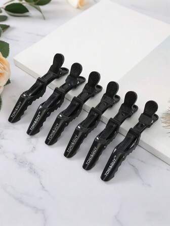 6 Stück Krokodil Haarclips, gebogene Haarclips, Kinder Haaraccessoires, einfarbige kurze Kuss-Krokodil-Haarclips - elegant, modisch, süße tägliche Notwendigkeiten für Frauen, professionelle Friseursalon-Clips für Damen, Schönheitsfriseur-Salon-Befestigung, Haarclips als Stylingtool für Frauen