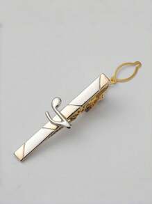 1pc Fashionable Key-Shaped Tie Clip For Men - Durable Copper Material, Suitable For Business & Casual Wear, Ideal Gift, Daily Wear, Guitar, Ship, Plane, Golf Ball, Music Note - Tie Clip - View 13