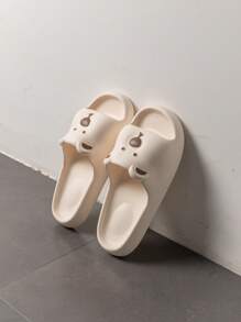 2024 Summer New EVA Cute Rabbit Pink Ladies' Slippers, Anti-Slip, Breathable, Comfortable, Mono-Block Design - White - View 1