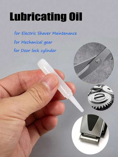 1 Bottle Hair Clipper Lubricating Oil, Suitable For Hair Clippers, Razors, Sewing Machines, Trimmer And Other Mechanical Devices, Also Applicable For Door Locks, Gears, Hair Styling Tools And Accessories