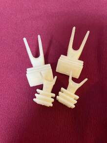 2pcs/Set Bird Vegetable & Fruit Clip Parrot, Cockatiel, Cockatoo Biting & Feeding Cage Accessories - Apricot - View 16