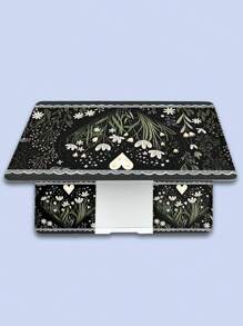 Un set de funda para portátil de 15 pulgadas con lindo diseño de flores para portátiles, MacBooks
