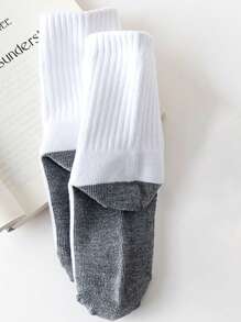 5 Pares de Calcetines de Estilo Deportivo Clásico para Niños y Niñas de 1-16 Años, Primavera, Verano, Otoño, Invierno, Calcetines de Cuello Redondo, Fáciles de Limpiar