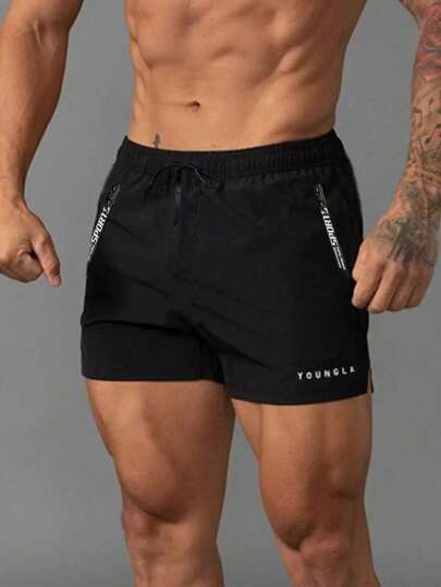 Pantalones cortos deportivos y casuales unisex, pantalones 3/4 de secado rápido y transpirables para fitness, entrenamiento, baloncesto, maratón, gimnasio, outdoor, natación, playa