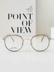 MELINDA MODA Round Women's Prescription Glasses Frame - Màu xanh hải quân - Xem 3