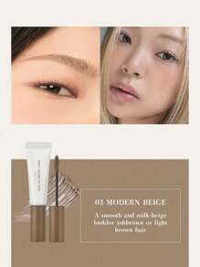 Rom&nd Romand ALL BROW CARA 03 MODERN BEIGE, Airy Hair-Like Stroke, Blurred Velvet Finish, Botanical Brow-Breathe Tech, Ash Brown Hair Texture, Cool Tea Velvet Fluff, Warm Caramel Feathered, Pocket-Size Brow Sculpt Kit, K-Beauty,Korean Makeup, 9g/0.32oz