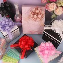 5pcs, Large Gift Bows, White Gift Bow, 6 Inches, For Wrapping Gift Wedding Ribbon Bows Boxes Or Flower Decorations, Wedding, Halloween, Thanksgiving, Birthday Party, Valentine's Day Gift Wrapping,