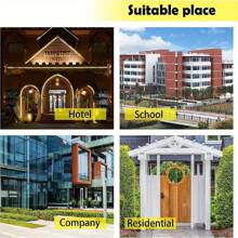 Trintion Letter Box 32 X 21.5 X 8.5cm Post Box Wall Mounted Steel Mail Box Parcel Delivery Box Lockable Letter Weatherproof Post Box With 2 Keys Stylish Letterbox For Keep Your Mail (Black) - Black - View 3