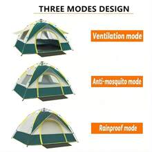 Tienda Casa De Campaña 4 Personas Grande Camping 2,1x2x1,35 - Combinación de colores - Ver 10