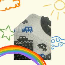 Warm Sweater For Children - Grey - View 3