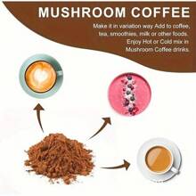 Mushroom Coffee USDA Organic With 6 Adaptogenic Mushrooms And MCT Oil, USA Grown Instant Coffee For Better Energy, Focus, Digestion, Immunity With Cordyceps, Lion's Mane, Turkey Tail, 30 Servings