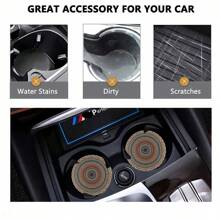 2 pièces Dessous de verre de voiture style bohème, tapis de voiture élégant à séchage rapide et antidérapant