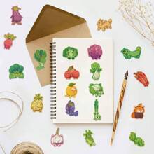 50pcs Fruit And Vegetable Animal Graffiti Stickers - Perfect For Decorating Water Bottle, Laptops, Phone Cases, Skateboards & More